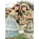 Mademoiselle Pearl Four Leaf Clover and Lime Blouse Apron Overdress JSK and Ops(Reservation/2 Colours/Full Payment Without Shipping)